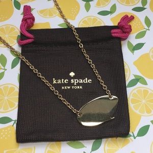 Kate Spade QUOTE UNQUOTE Gold Necklace Emoji